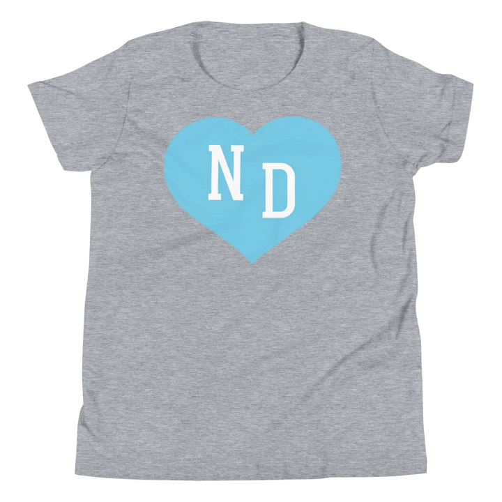 ND Heart Blue Unisex Youth T-shirt product image (1)