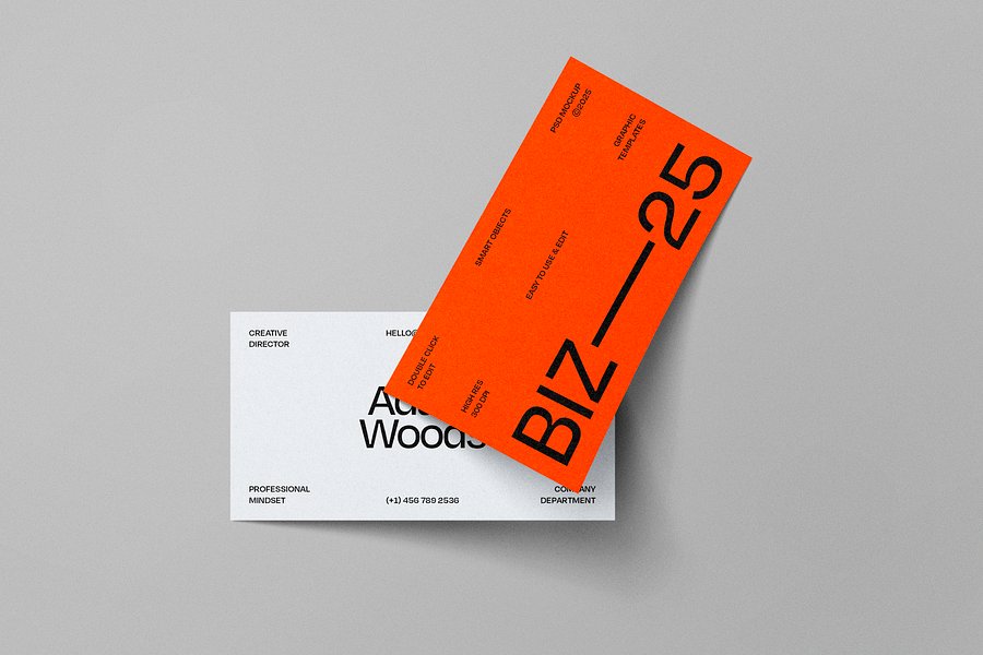 Business Card Mockup Curled product image (1)