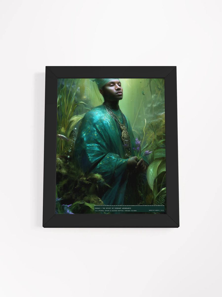 Erinle: The Spirit of Verdant Abundance – Framed Matte Poster product image (3)