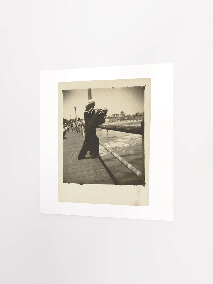 Sailors On Pier by Louis Fleckenstein (c. 1920) - Print product image (2)