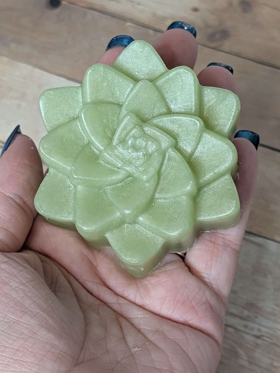 Tea Green Succulent Handmade Soap product image (3)