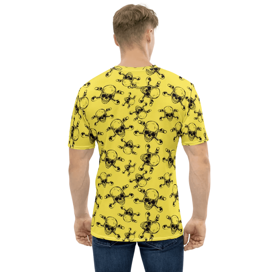 Skull & Bones - Yellow - All-Over Print Crew Neck T-Shirt product image (4)