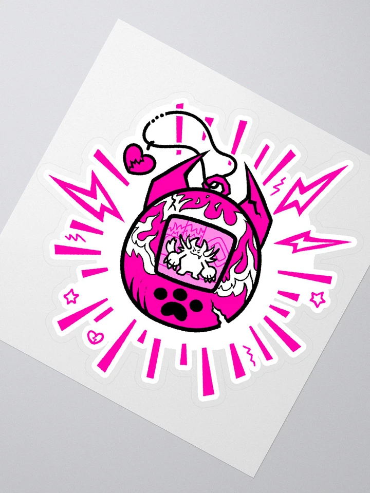 Heartbreaker Virtual Meow // Sticker - Hot Pink product image (2)
