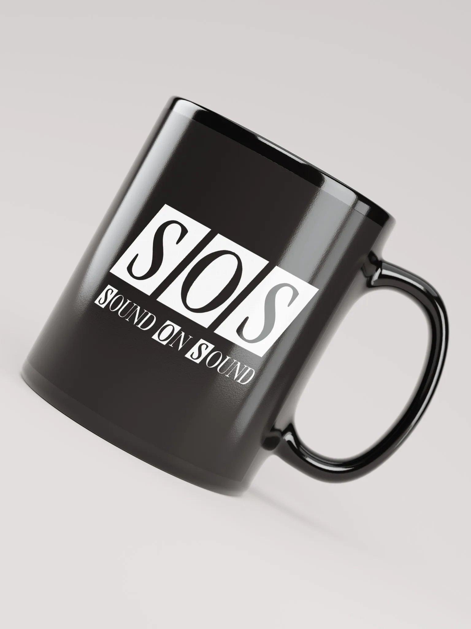 Black Mug - White SOS Logo product image (4)