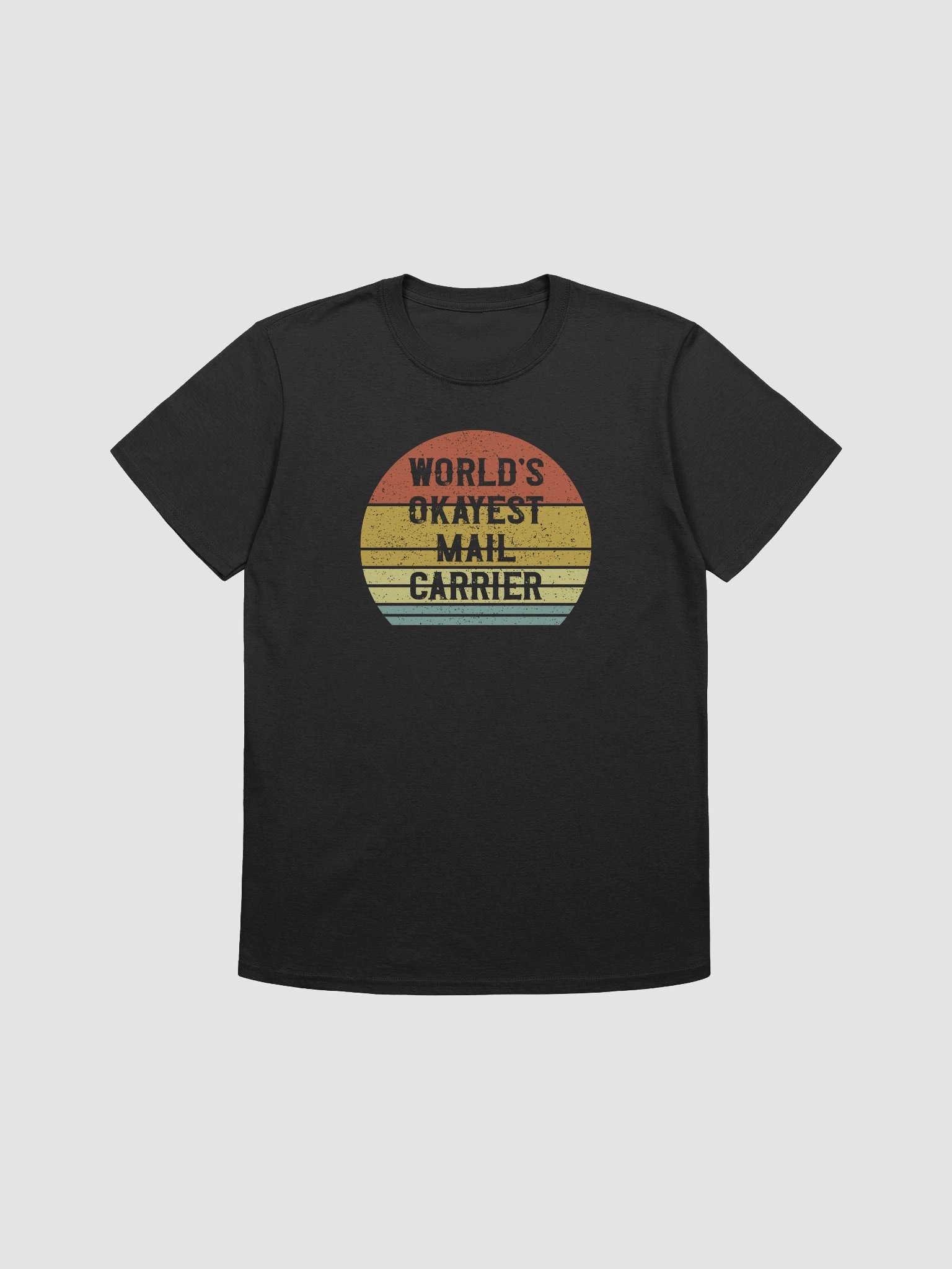 Retro 'World's Okayest Mail Carrier T-Shirt product image (2)