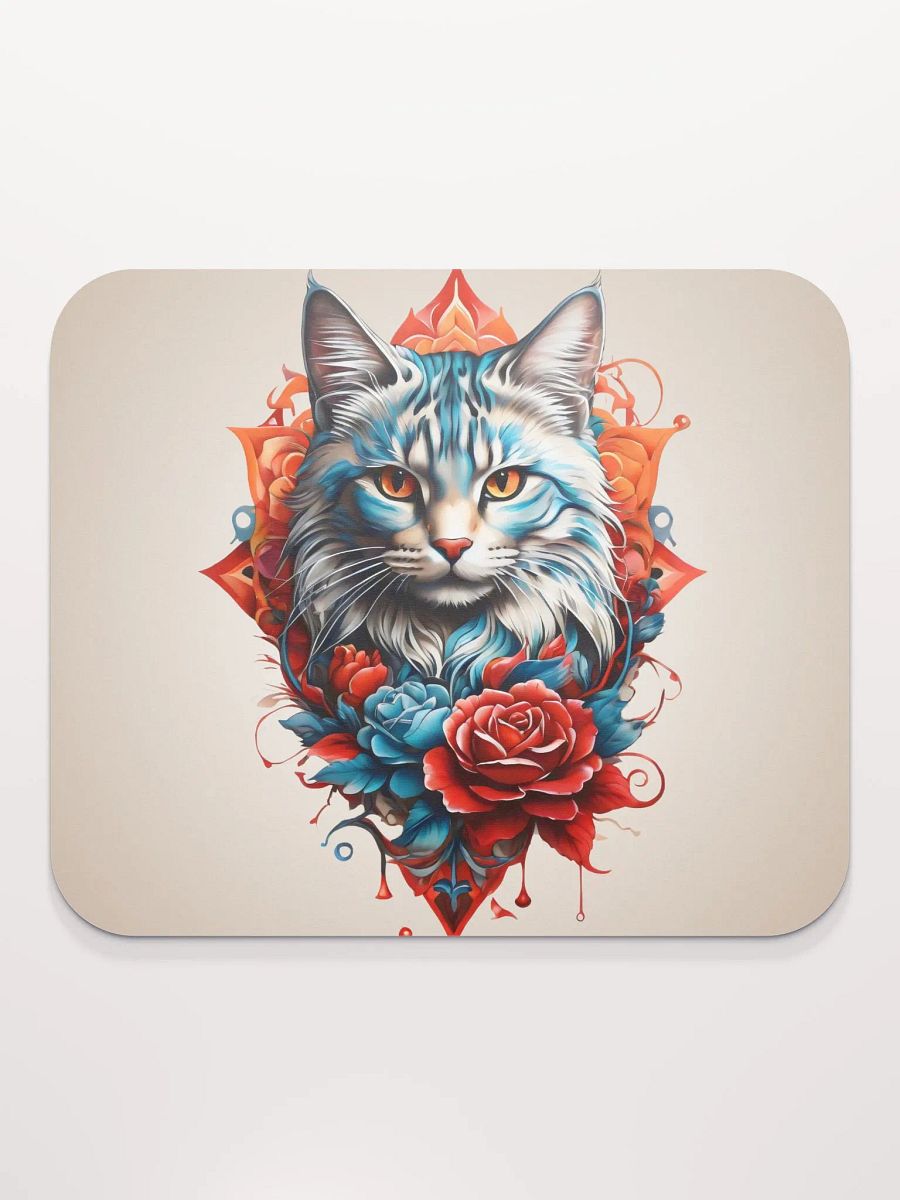 Regal Cat & Roses Mouse Pad product image (3)