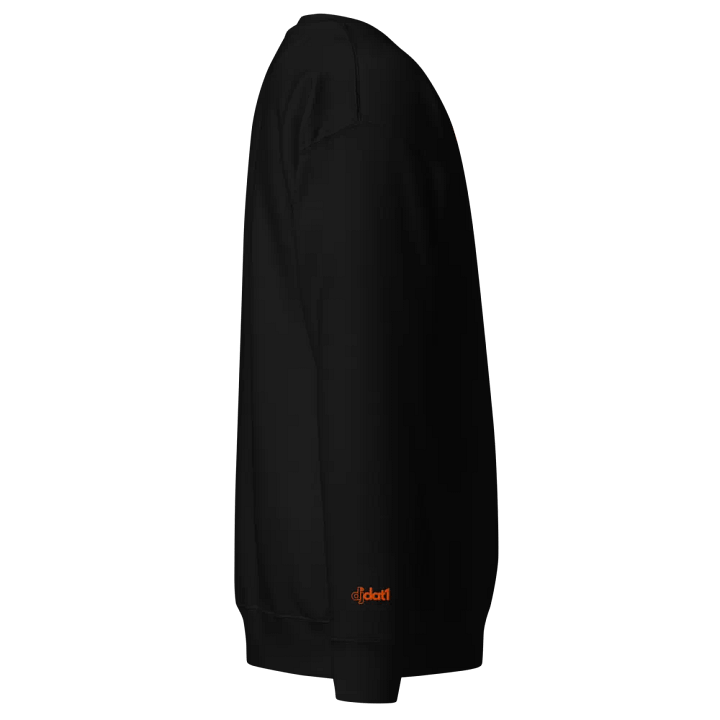 [DAT1] Premium Black Sweatshirt w/Embroidered logo (mango logo) product image (2)