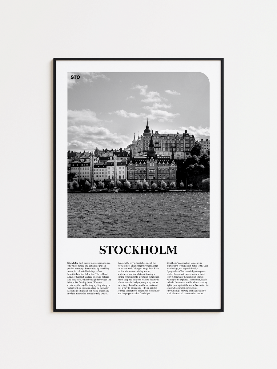 Stockholm 02 Newspaper Poster product image (1)