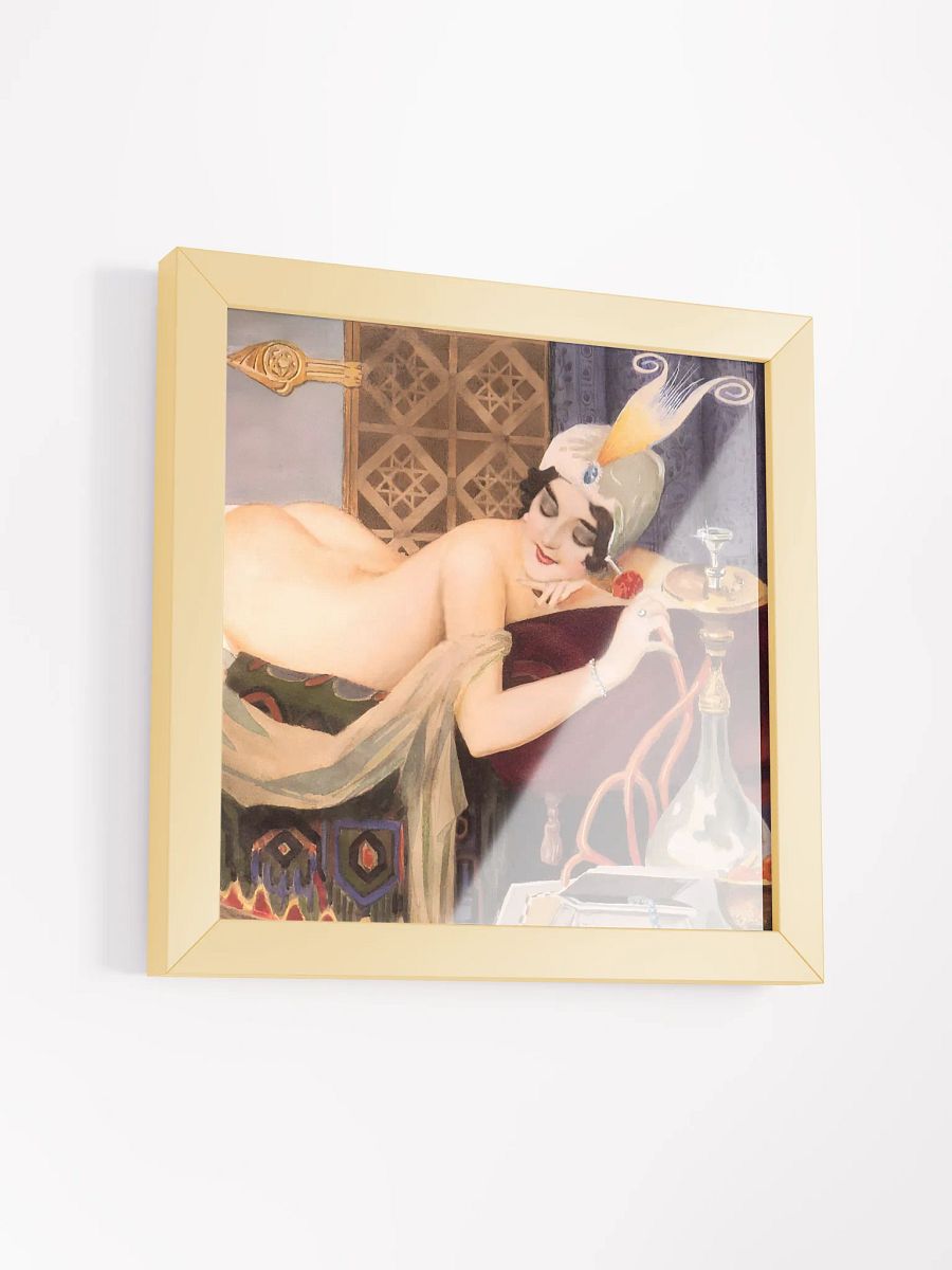 Hookah Girl Pinup Art by Alberto Vargas Elegance Matte Framed Poster product image (15)