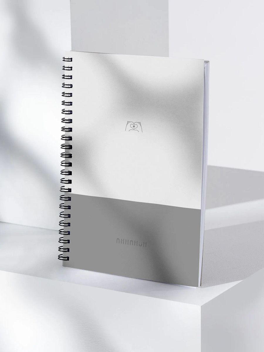 Heart Inside. Grey Only. Spiral Notebook product image (4)