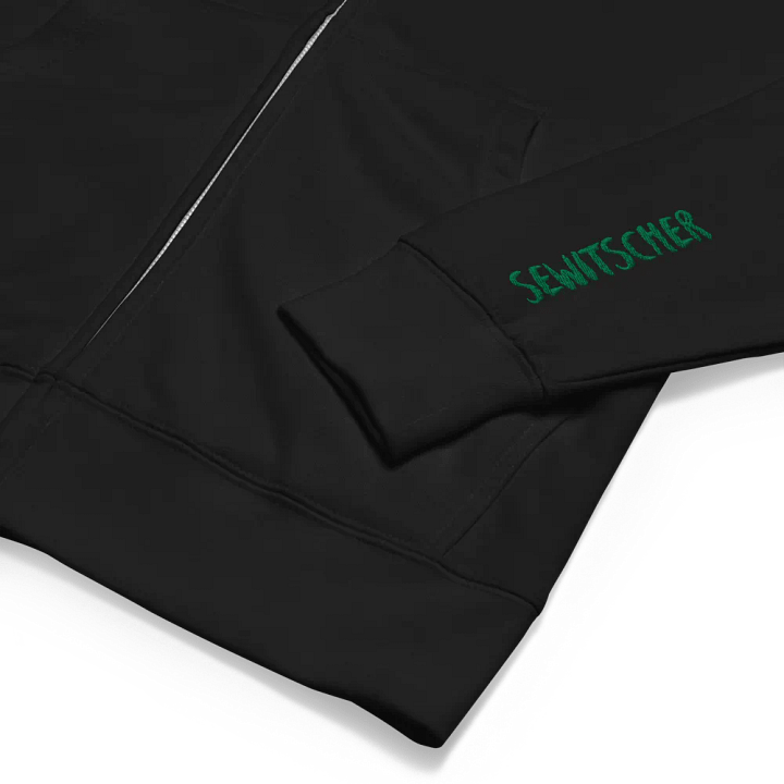 Sewitscher Green Fleece Zip Up Hoodie product image (2)