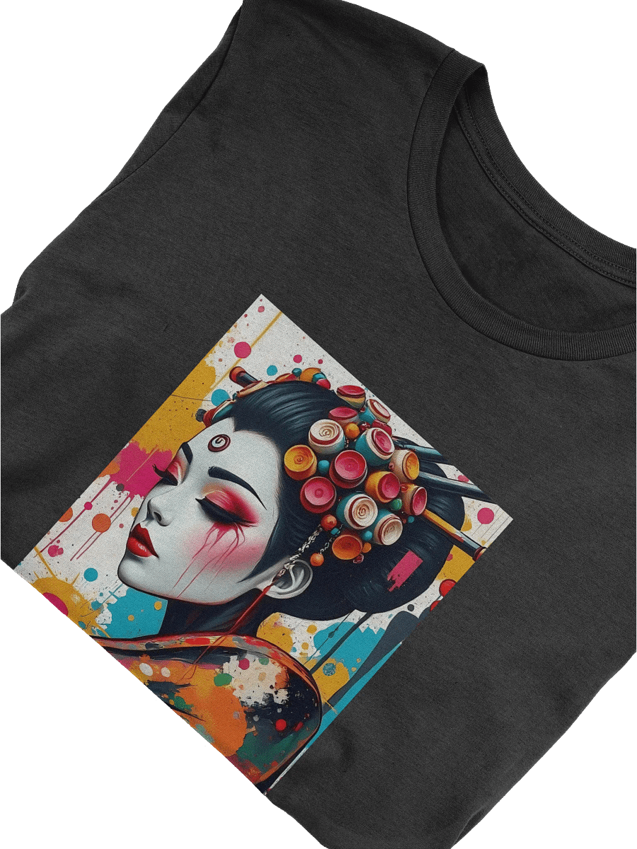 Vibrant Traditional-Inspired Street Art Portrait T-Shirt product image (5)