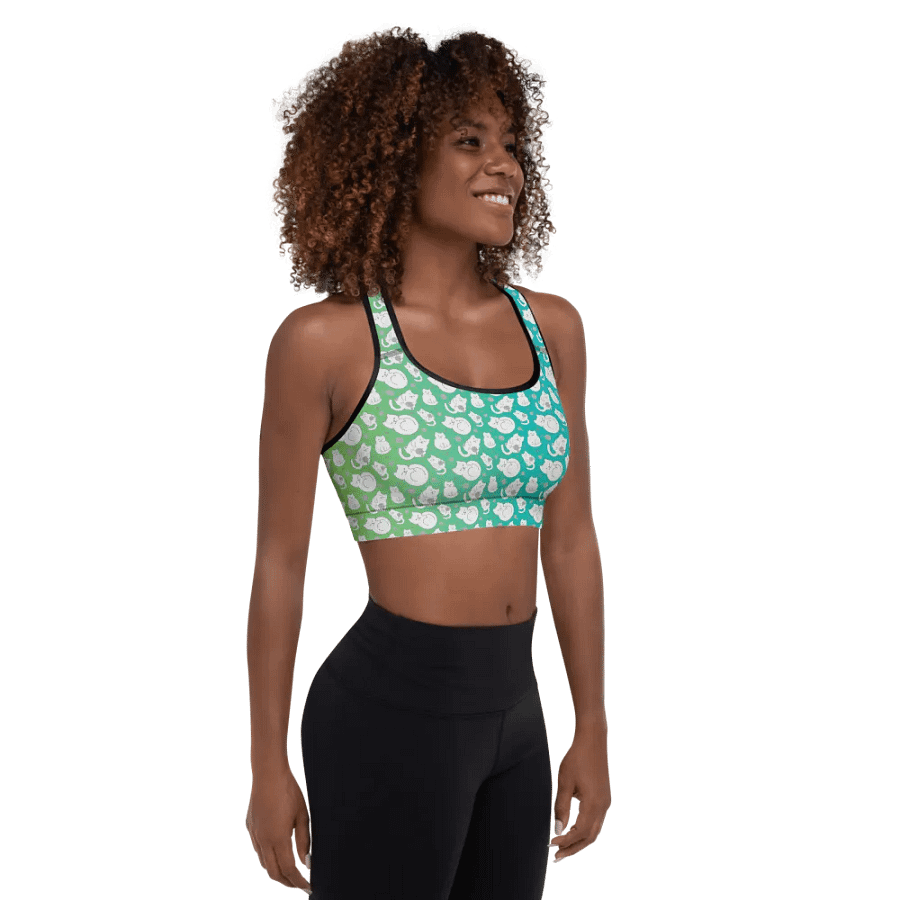 KITTY goes HERE! • all-over print padded sports bra by Sublicolor product image (3)