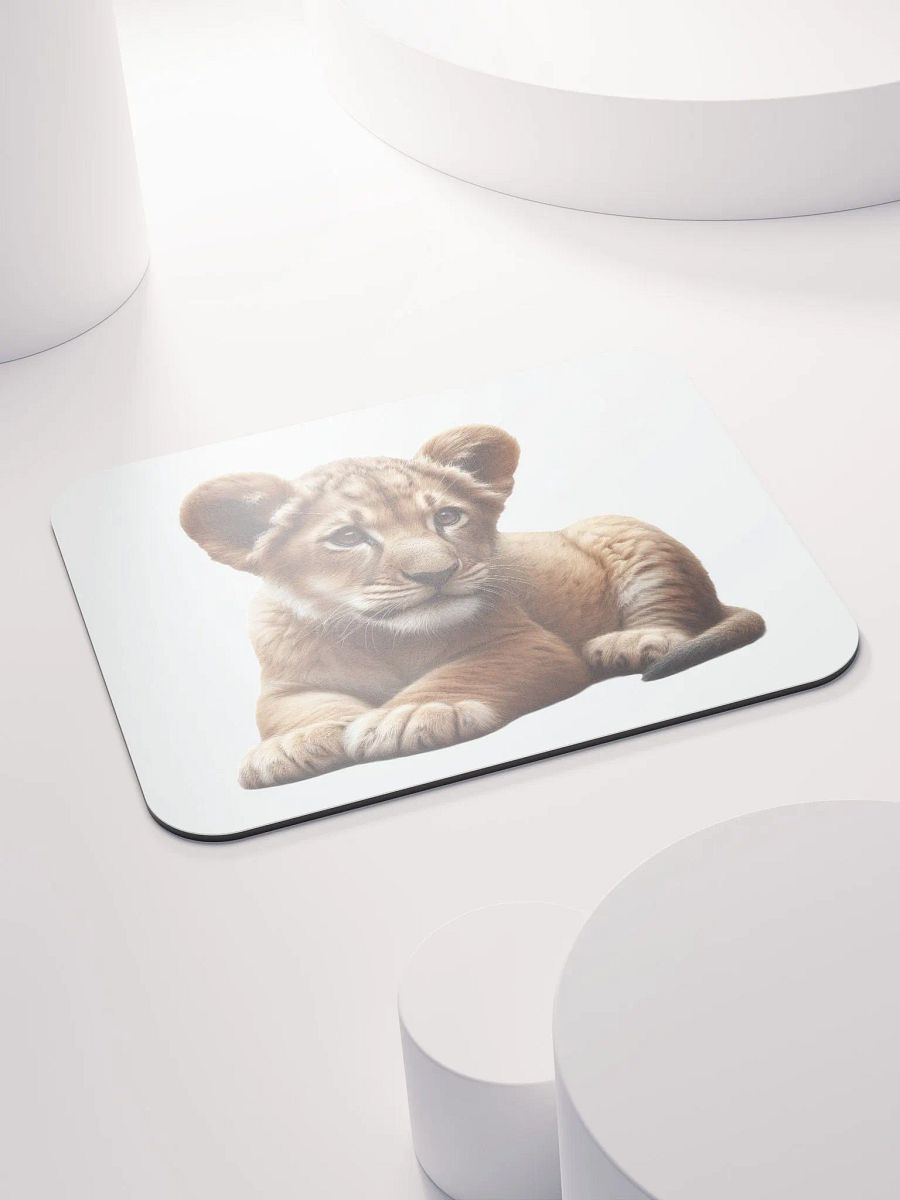 Gentle Puppy Lion Cub Mouse Pad product image (4)