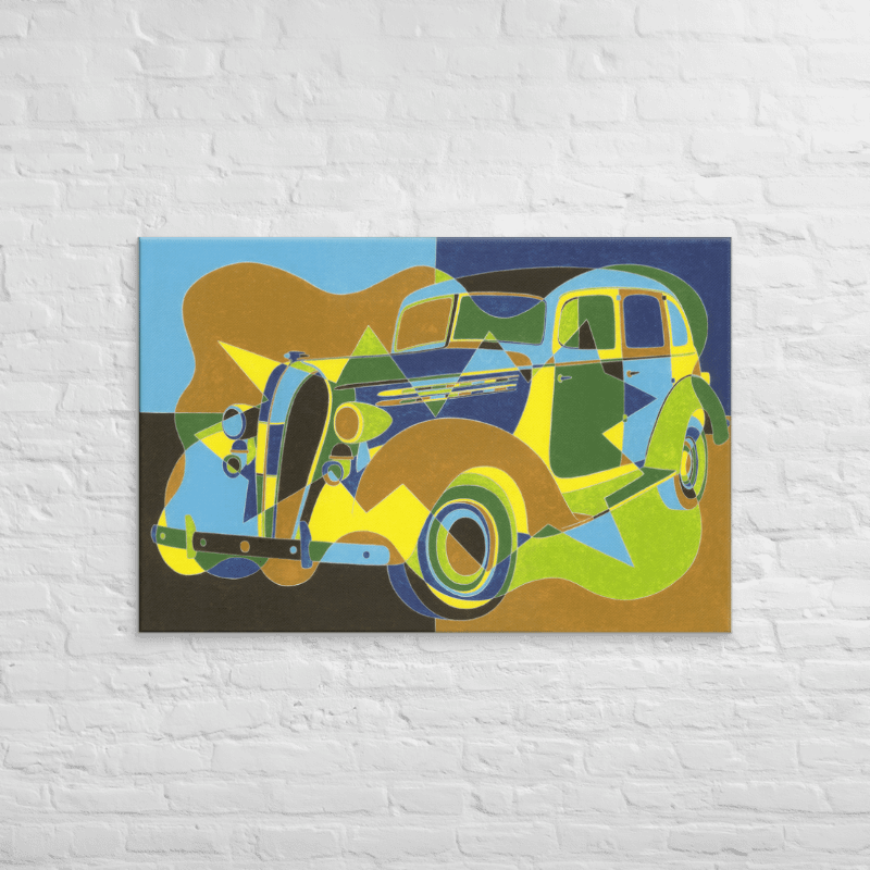 Will & Nellie's Ride ('36 Hudson Terraplane) on Canvas (32" x 48") product image (2)