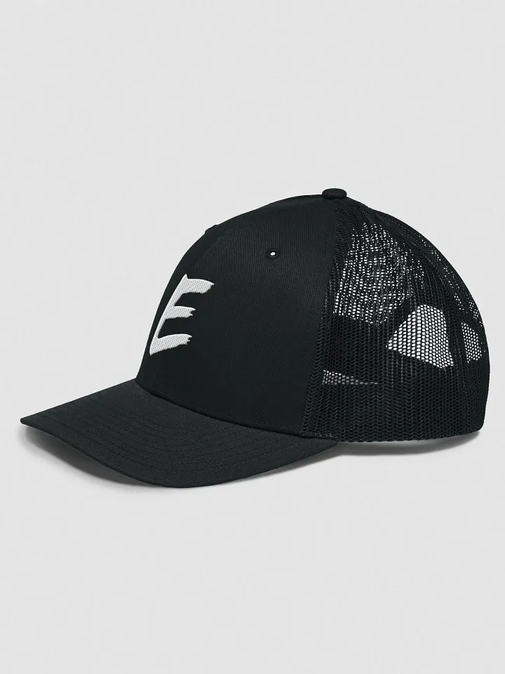 E Trucker Cap Black/Black product image (2)