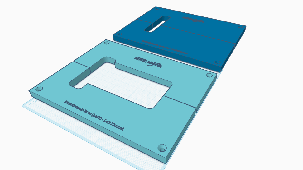 Stratocaster Tremolo Router Template LEFT HANDED (3D Print Files) product image (1)