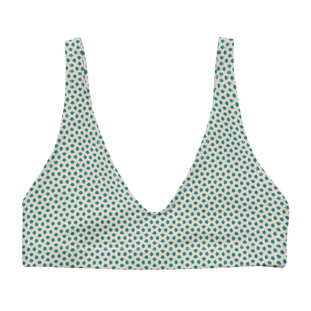 Blue Leaves Bikini Top product image (4)