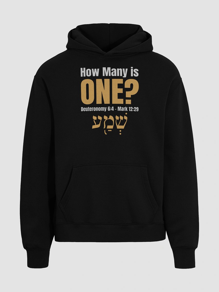 How Many is One Unisex Premium Oversized Hoodie (White Print) product image (8)