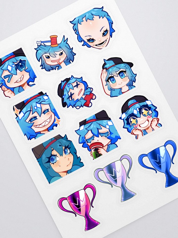 Akira Emote Sticker Sheet v2 product image (1)