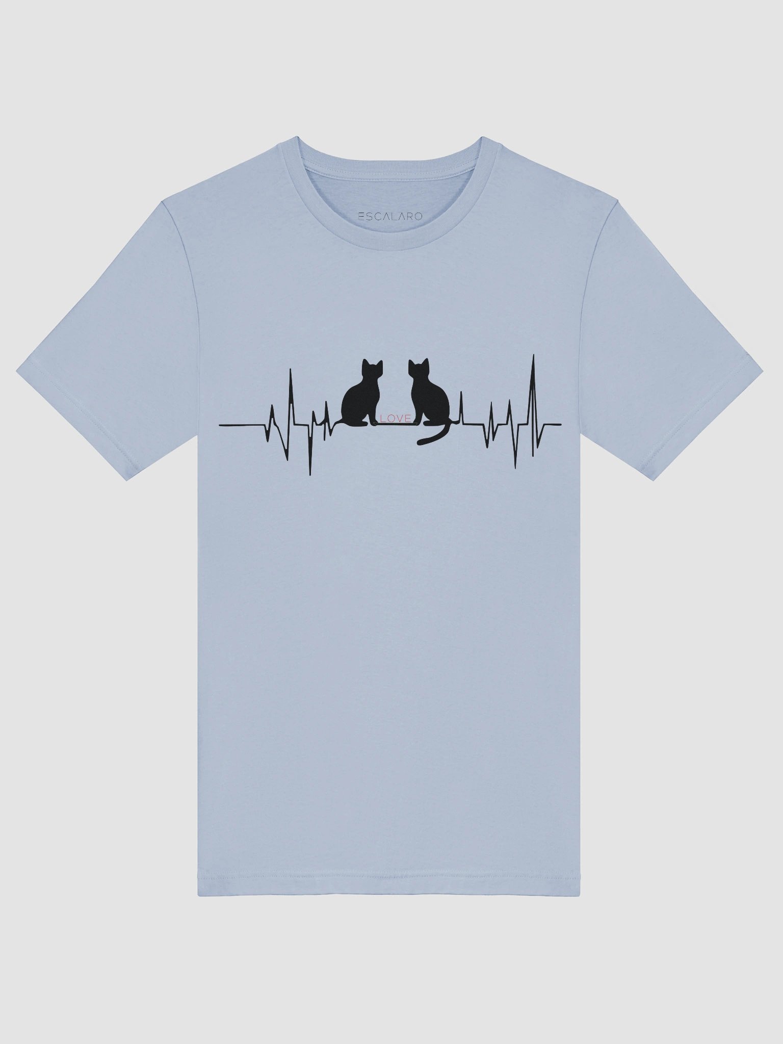 Purrfect Love - Cats ECG Silhouette T-Shirt product image (25)