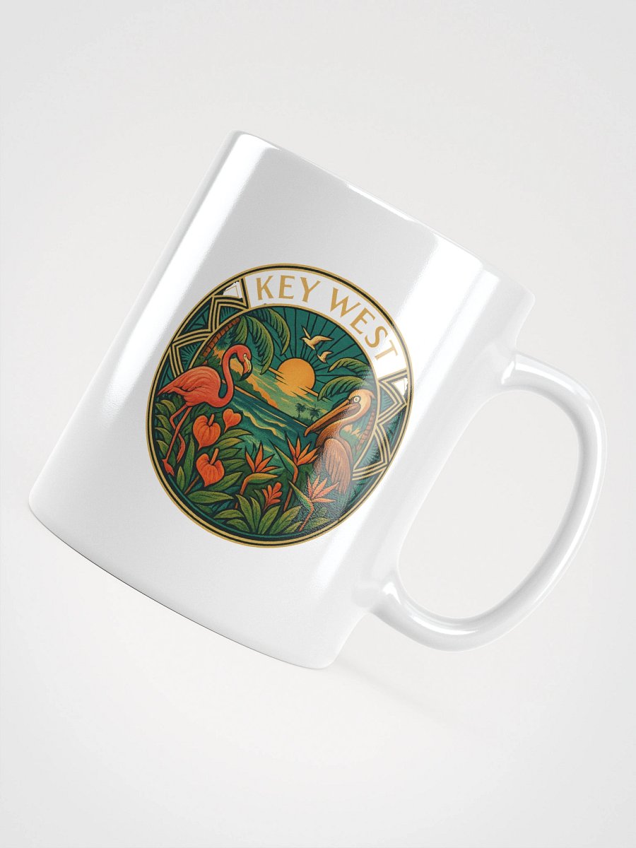 Key West Ceramic Mug with Pelican and Flamingo product image (5)