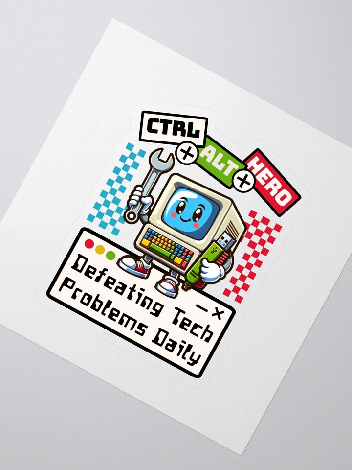 Tech-Trouble Hero Sticker Set product image (2)