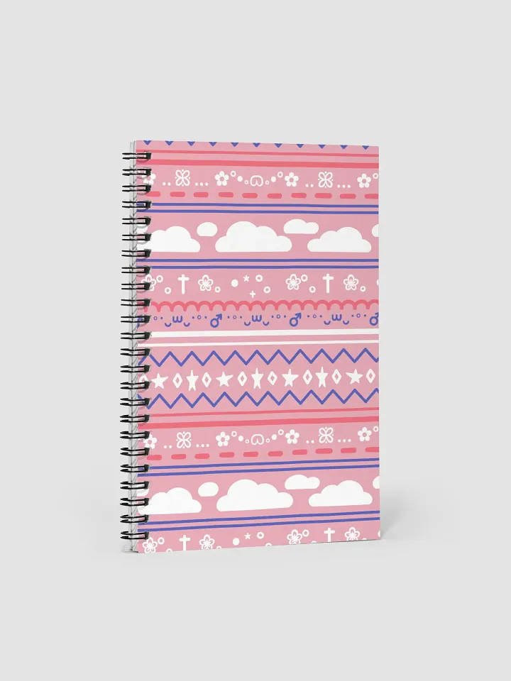 Cloudy Christmas Notebook - Pink product image (1)
