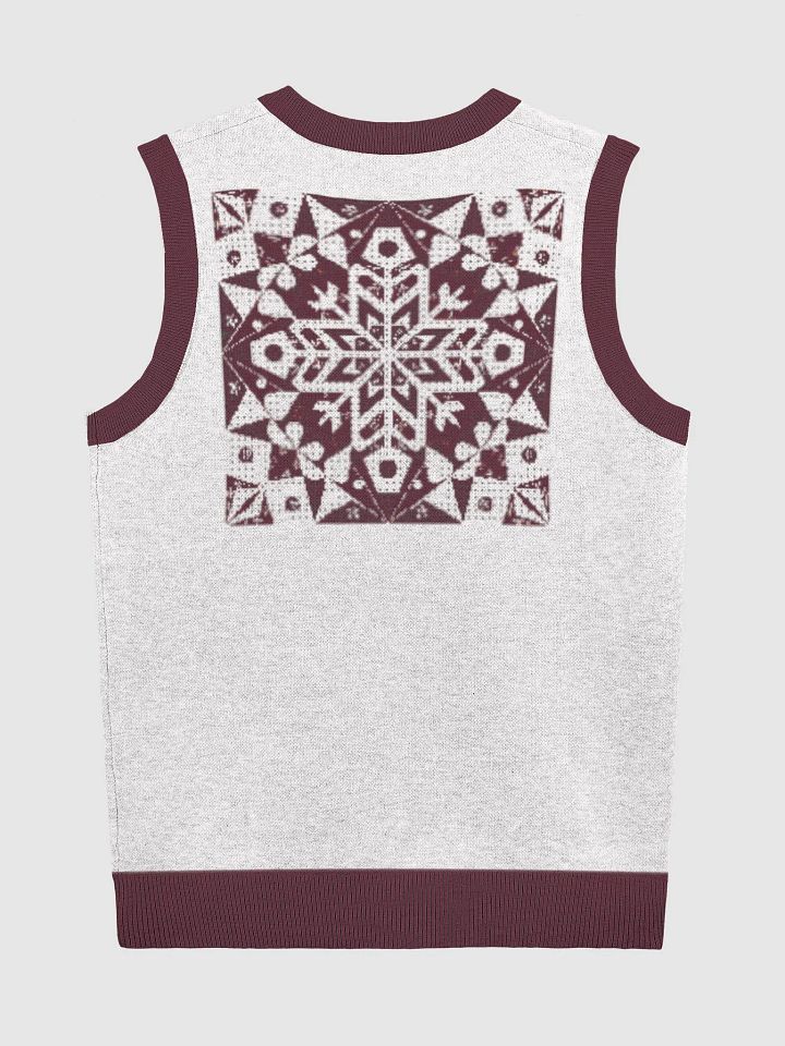 Snowflake Chic Knitted V-Neck Vest product image (2)
