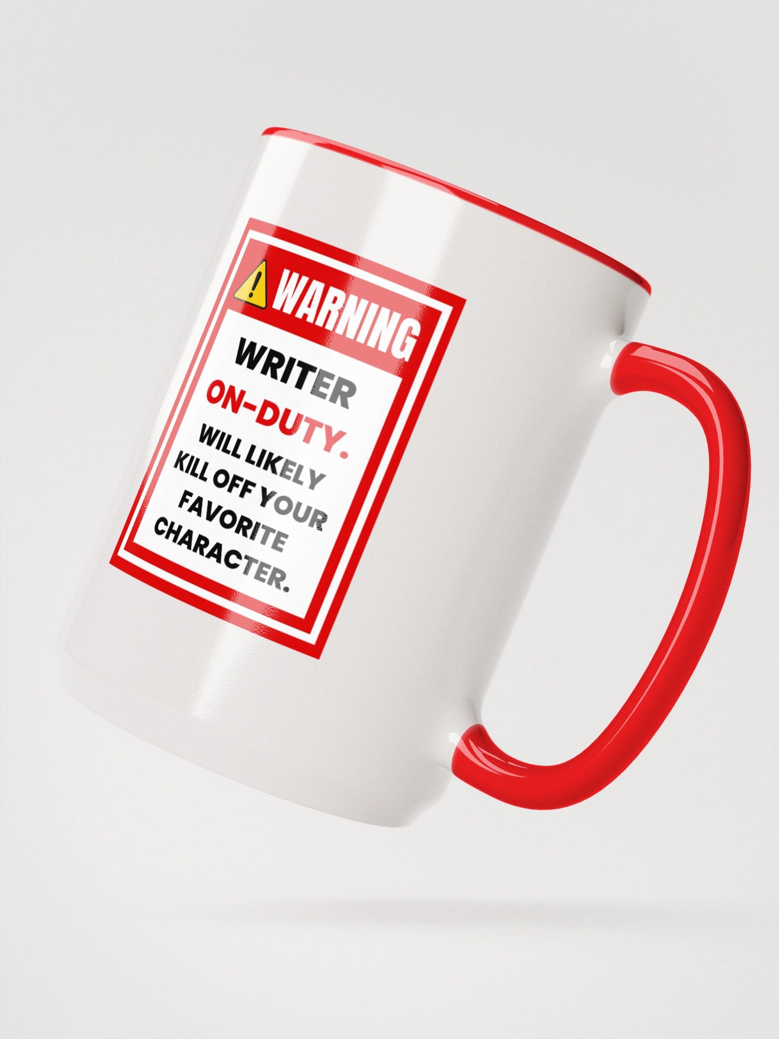 Writer On-Duty Warning Ceramic Mug product image (3)