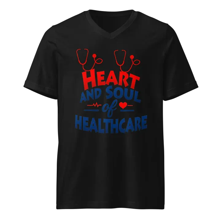 Heart and Soul of Healthcare V-Neck Tee product image (1)