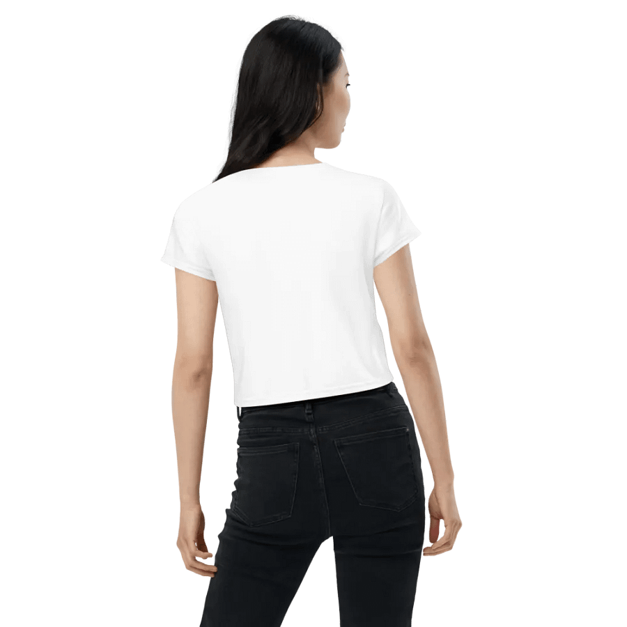 TDS Music Women's Crop Top - White, Regular Fit, Music-Inspired Design product image (2)