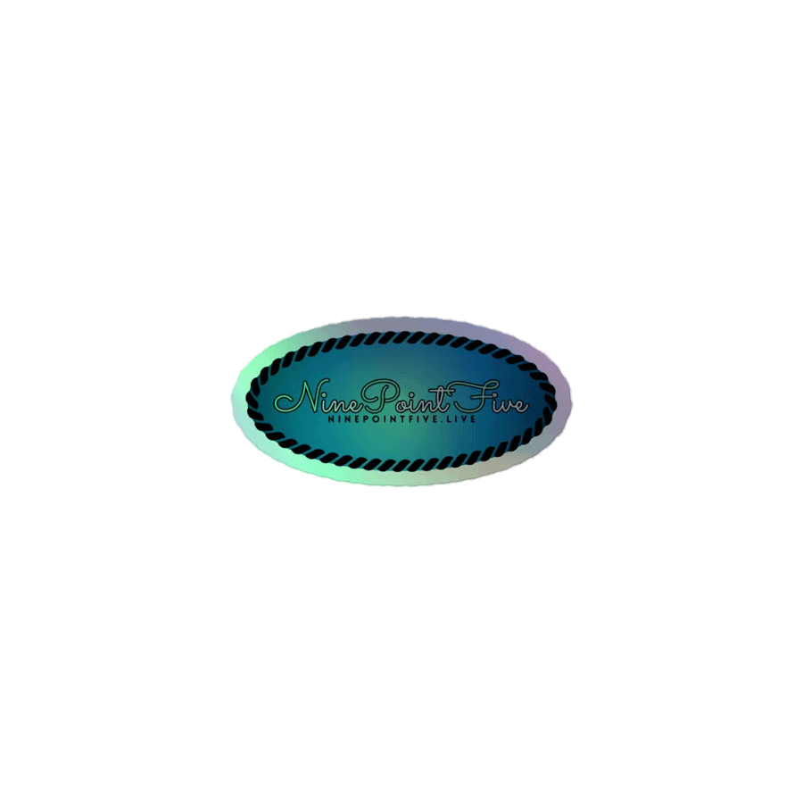 Holographic Teal Wordmark Logo Sticker product image (1)
