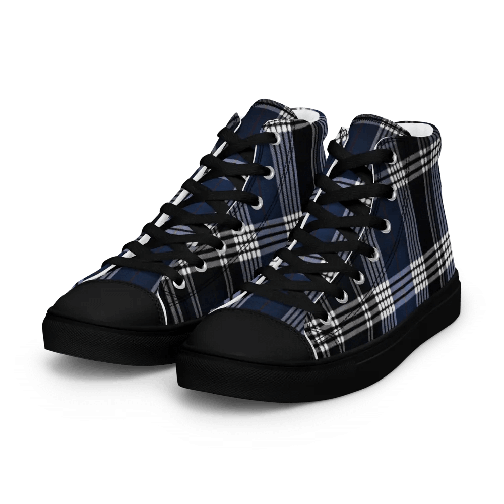 Blue Tartan Shoes - Men's High Tops product image (4)