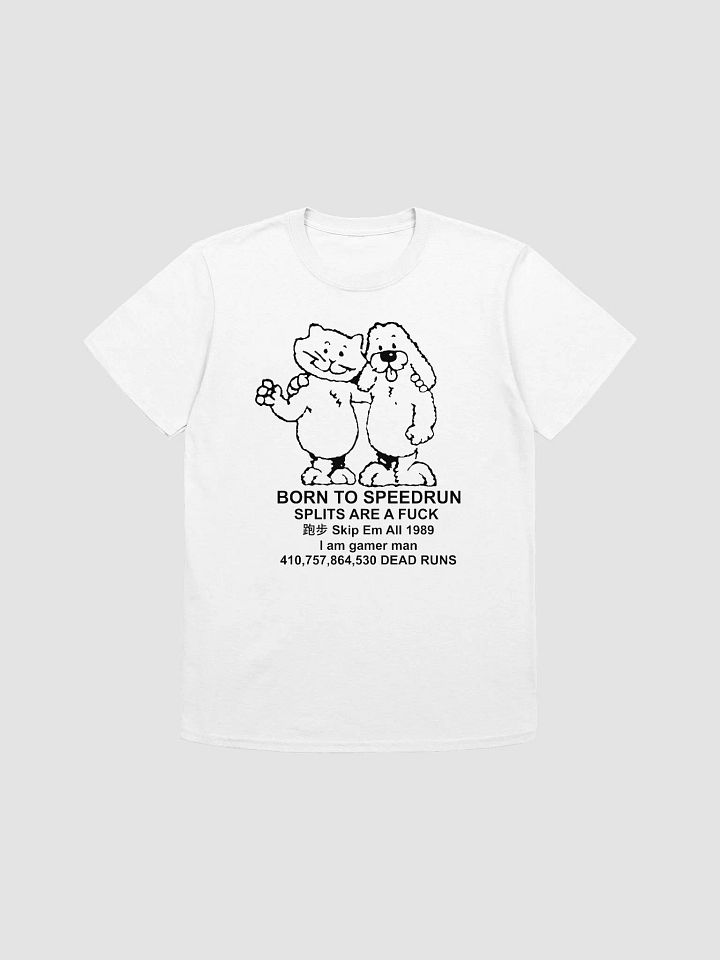 Born to Speedrun - Shortsleeve Tee - White product image (1)