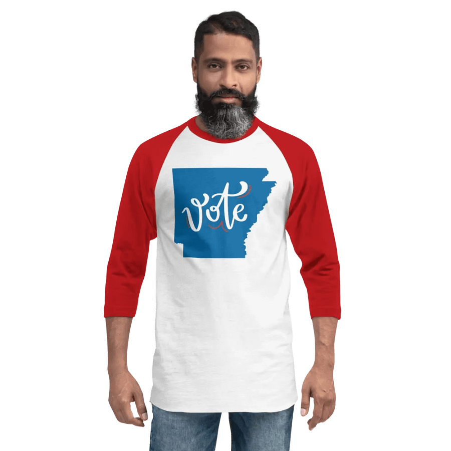 Vote, Arkansas! Baseball T-Shirt product image (22)
