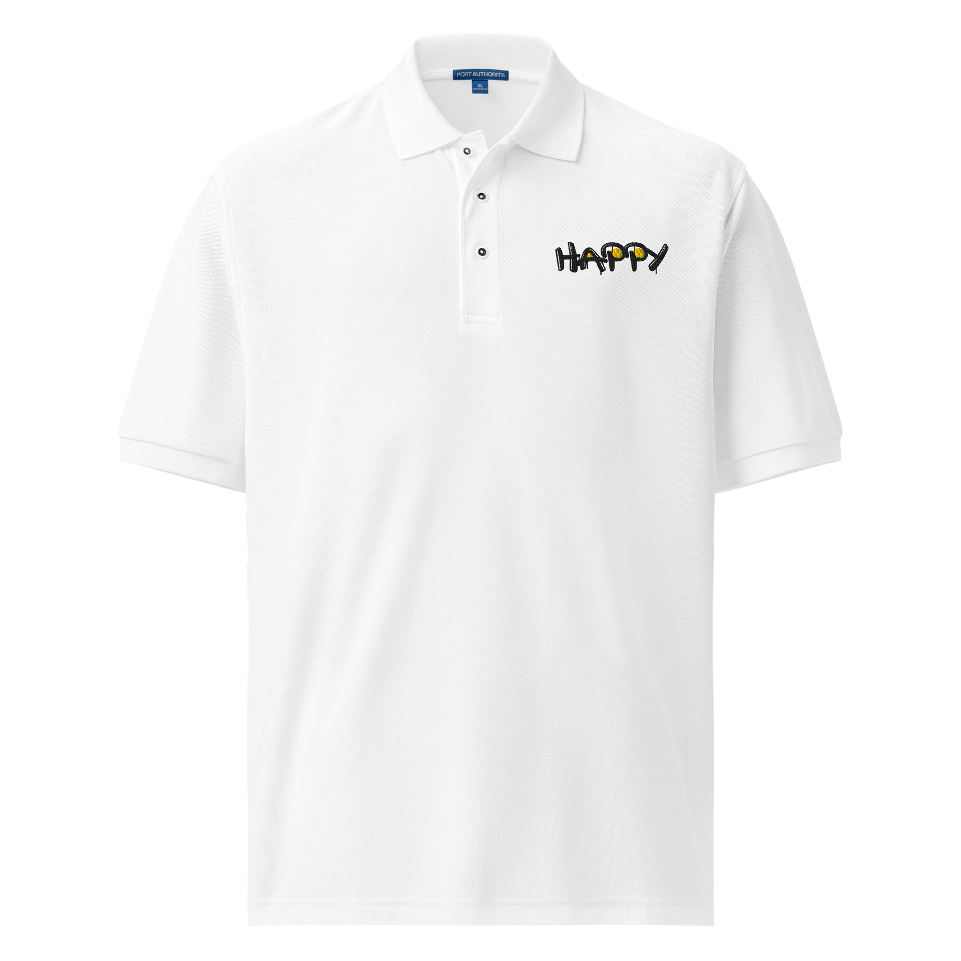 "HAPPY" Graphic Casual Polo Shirt product image (1)