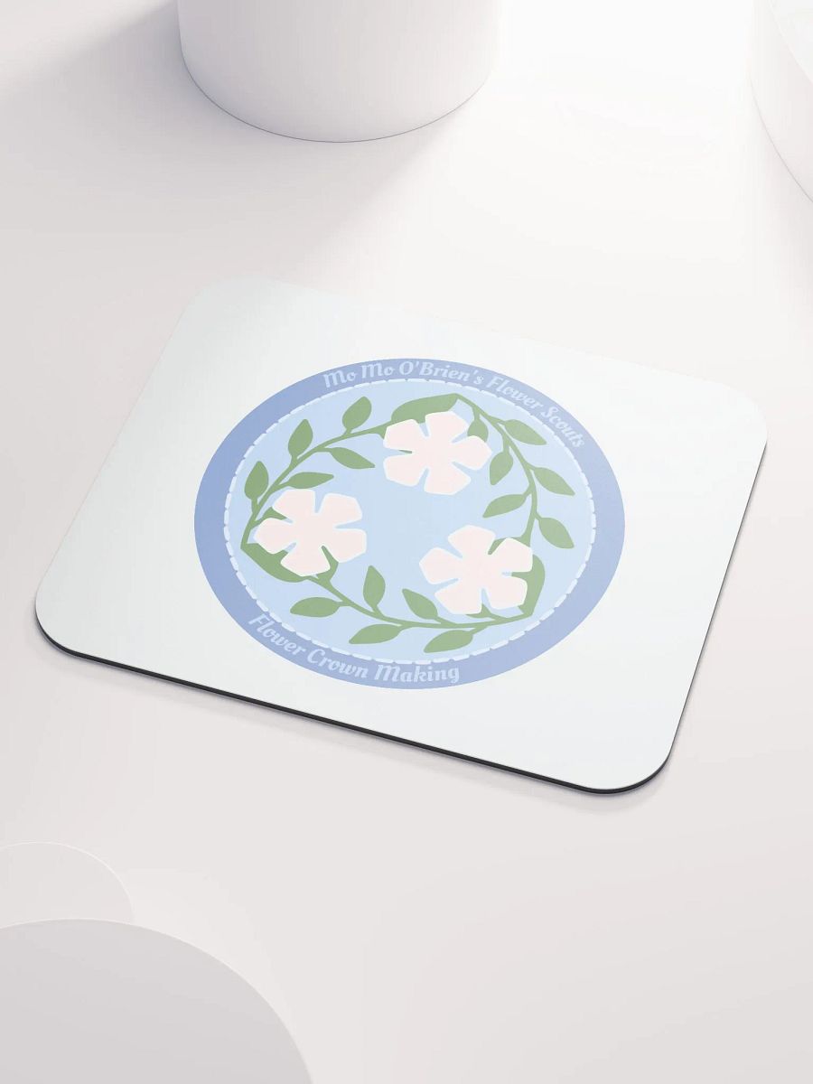 Flower Crown Making Badge Mouse Pad product image (3)