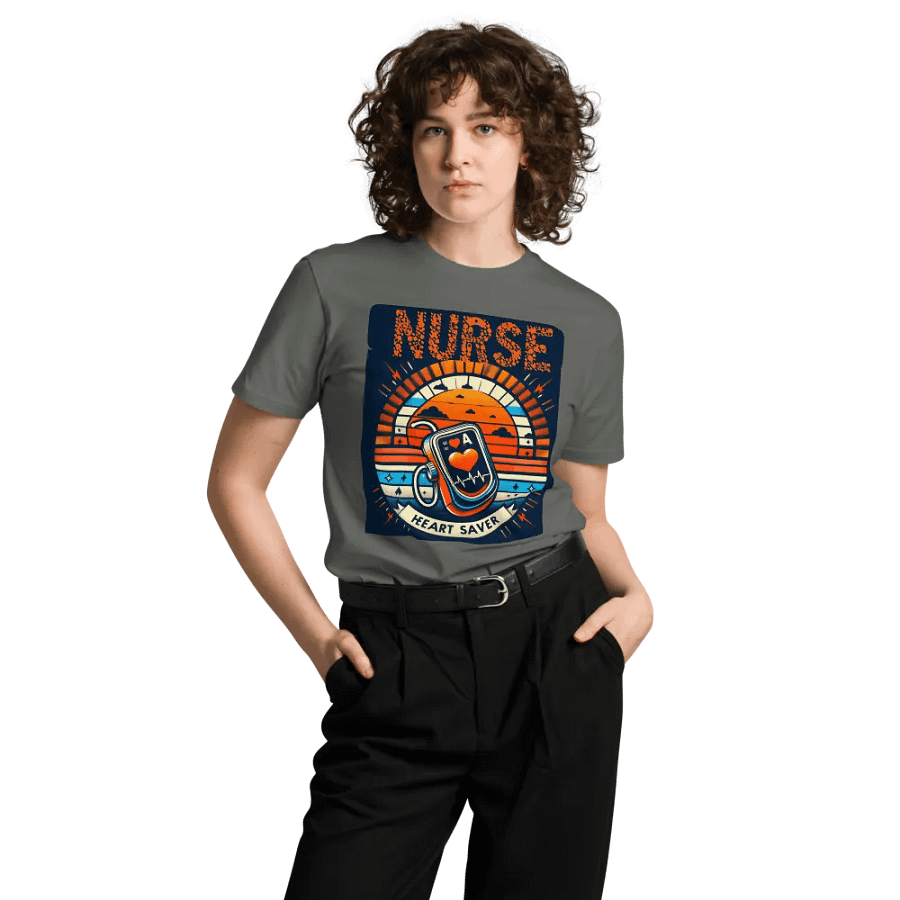Heart Saver Nurse Sunset T-shirt product image (9)