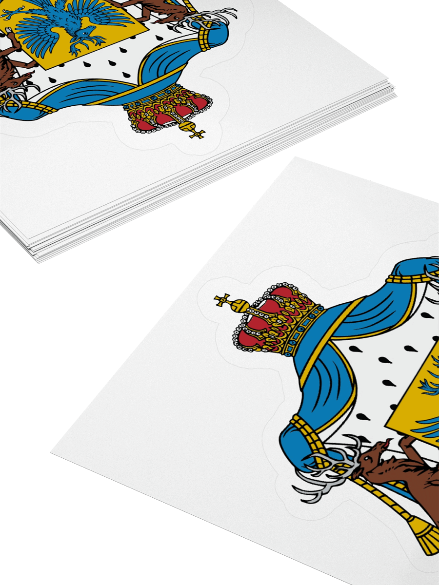 Flying Stag Coat of Arms Kiss Cut Sticker product image (4)