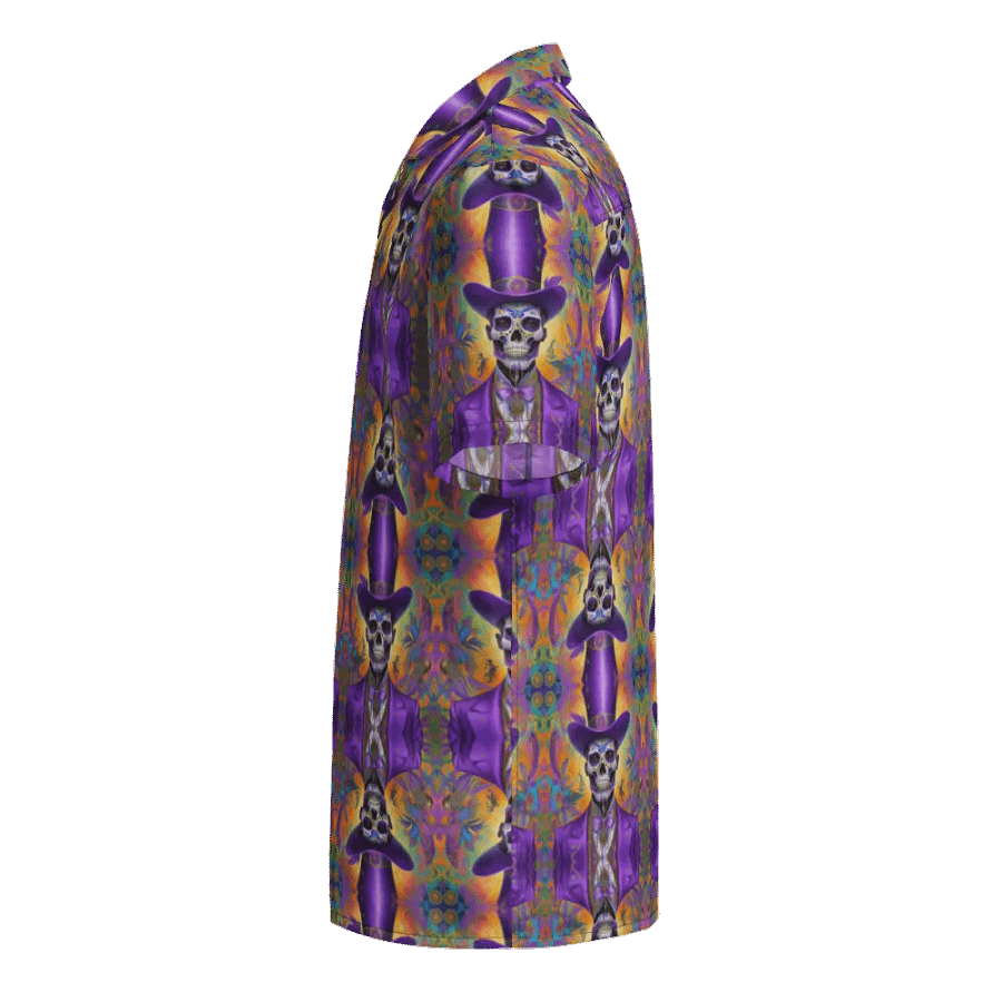 Psychedelic Skeletons Hawaiian Shirt product image (4)