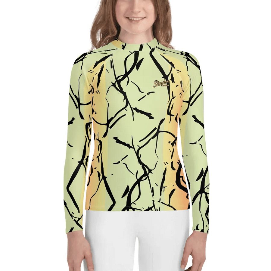 Youth Rash Guard /Enigma Lime-Orange product image (1)