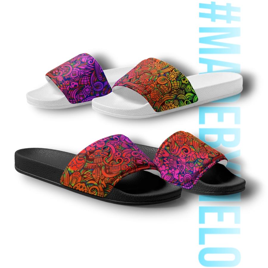 Rainbow Space Scribble - Men's Slides | #MADEBYMELO product image (1)
