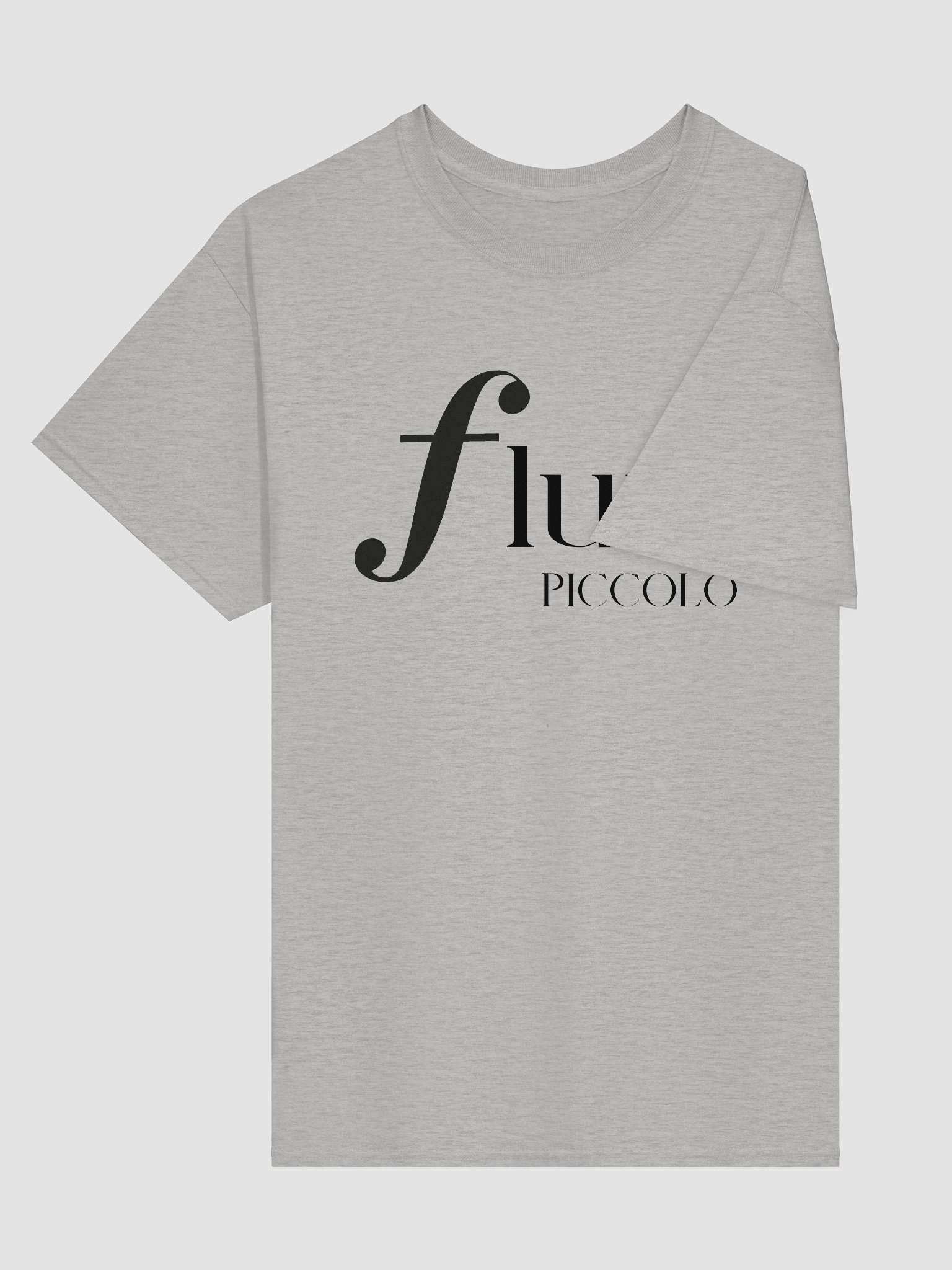 Forte Flute Tee -Black Letters - Piccolo - Unisex product image (20)