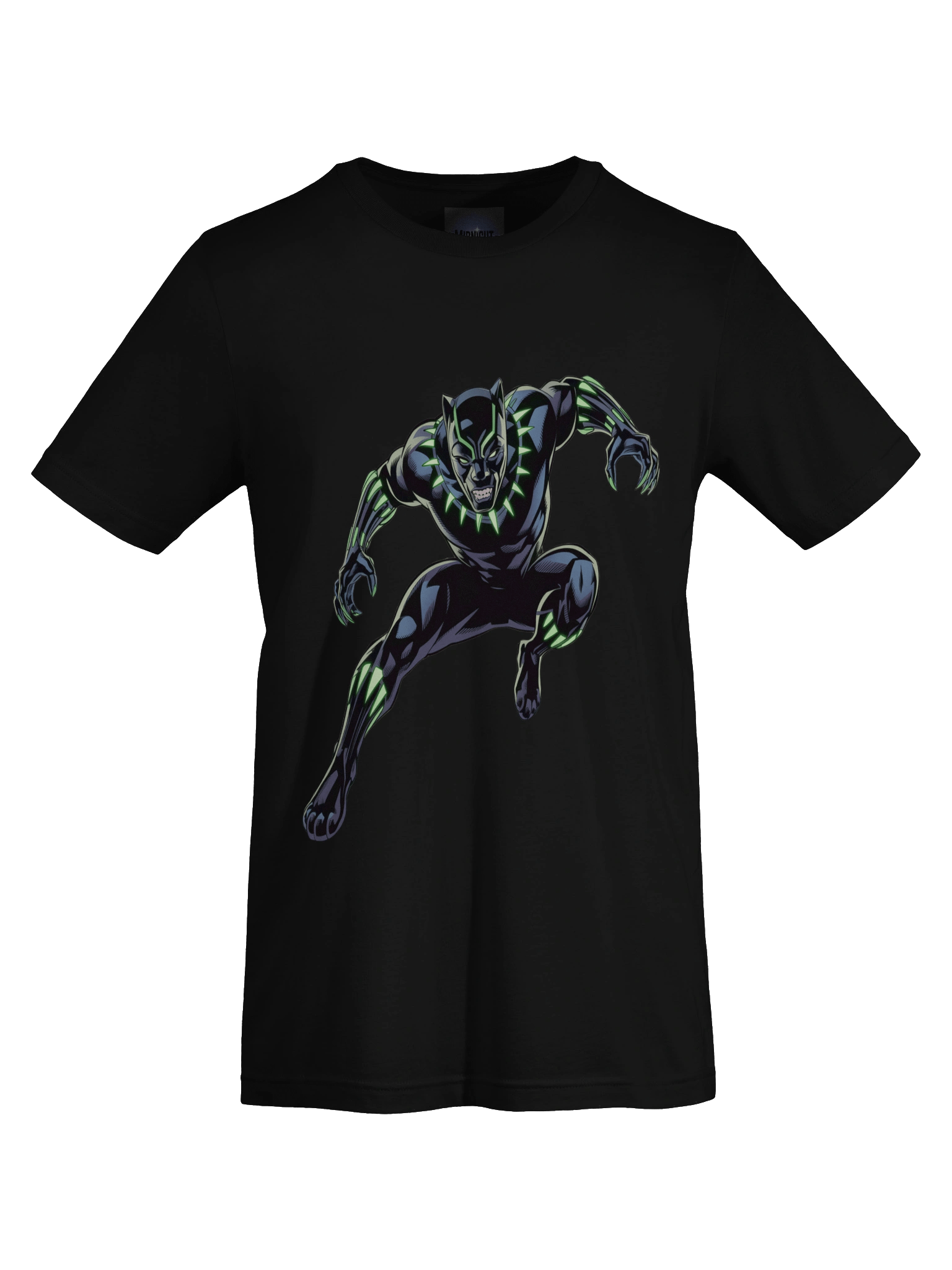 Black Panther Neon Claw Supersoft T-Shirt – Vibranium Glow Guardian product image (1)