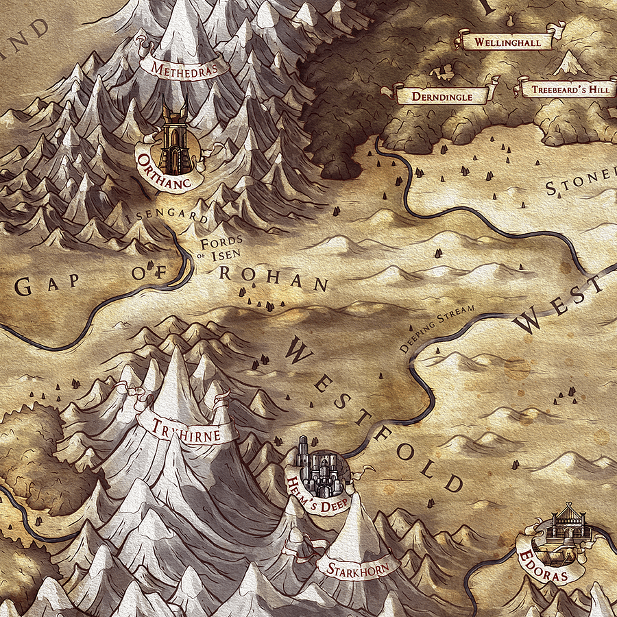Map of Rohan (Framed) product image (2)