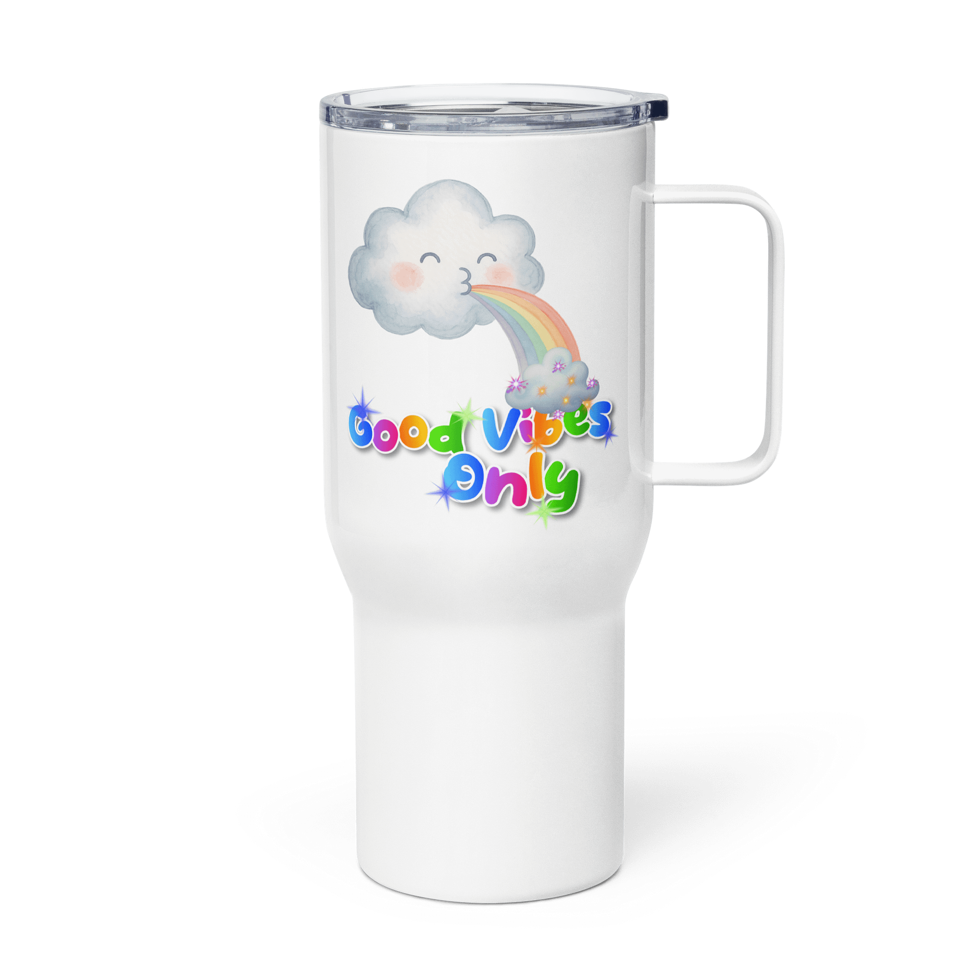 Good Vibes Rainbow Stainless Steel Travel Mug product image (4)