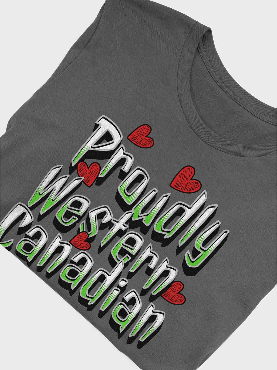 Proudly Western Canadian Pride Heart T-Shirt product image (3)