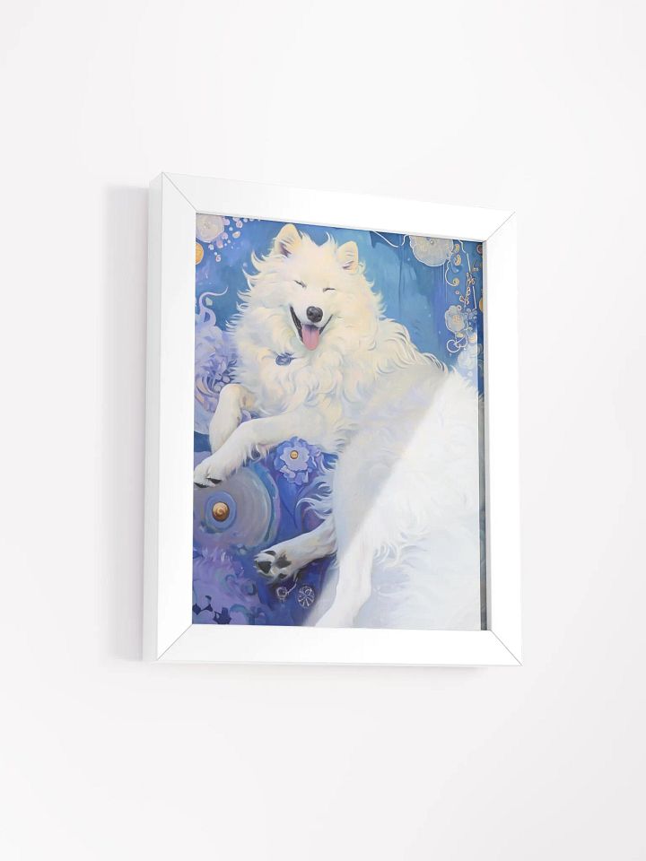Blissful Samoyed Serenity Framed Poster product image (2)