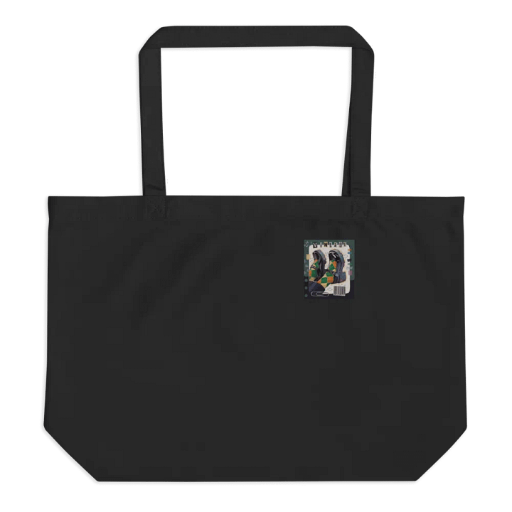 Vintage Lettering Black Tote Bag product image (1)
